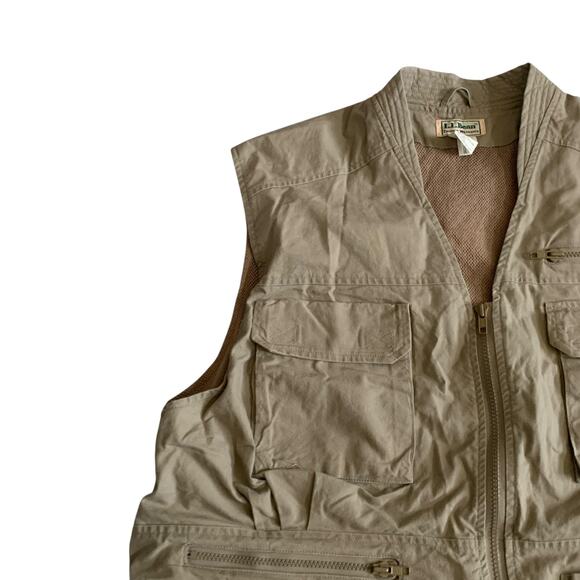 L.L Bean Men's Size XL Tropic Weights Utility Hunting Travel Safari VTG Vest - Picture 13 of 16